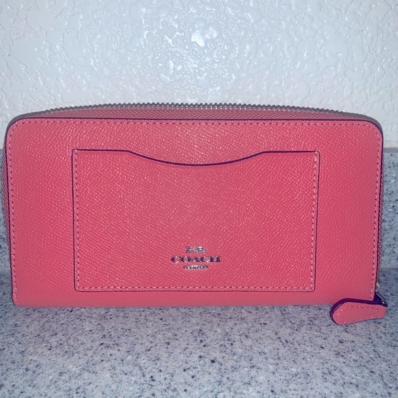 Coach Handbags - Coach Coral Accordion Zip Around Wallet